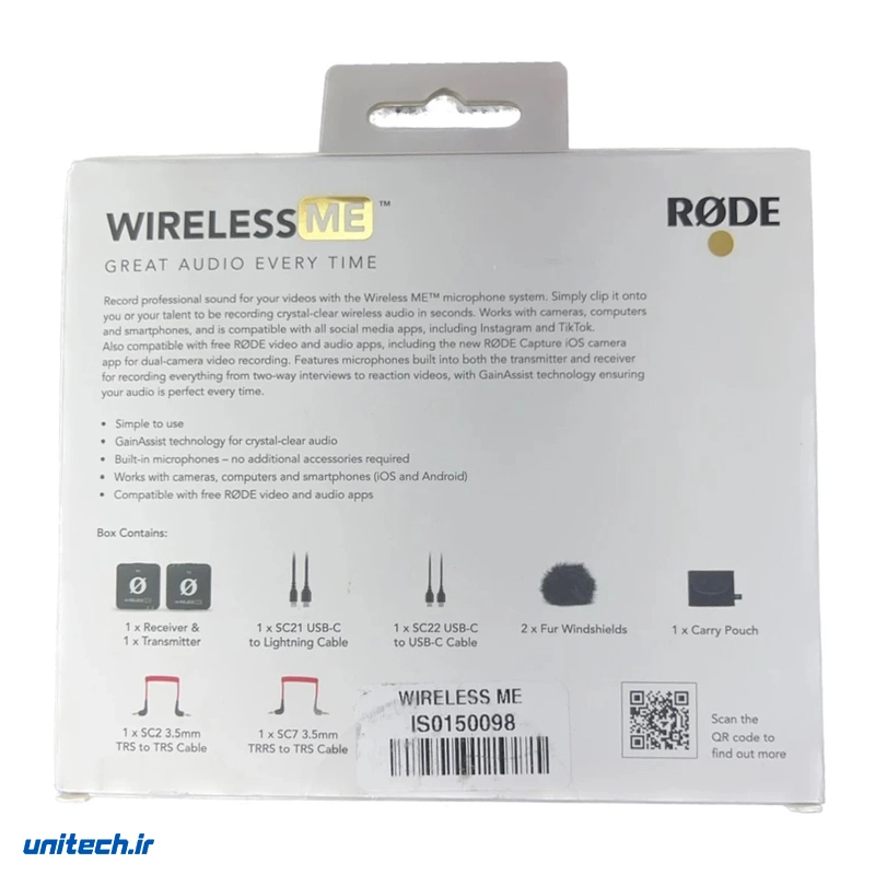 میکروفن یقه ای رود مدل WIRELESS ME4